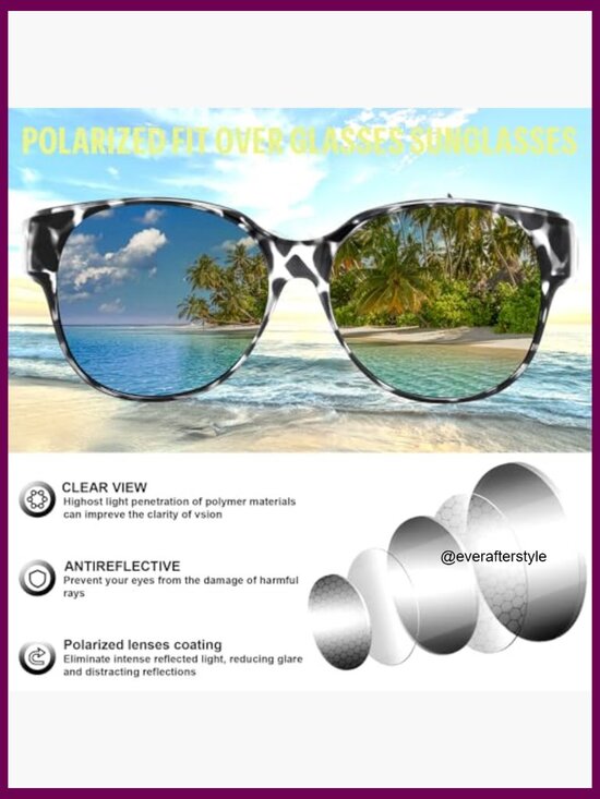 Polarized Fit Over Glasses Sunglasses, UV400 Protection for Driving main image 4